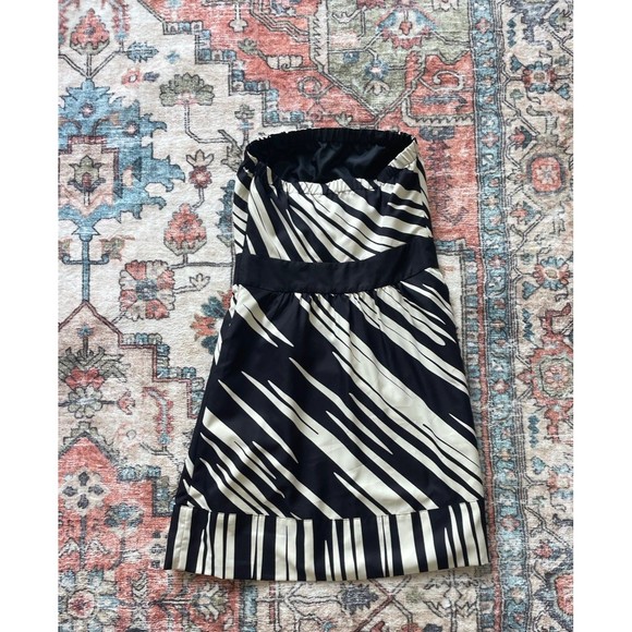 Black and white striped strapless dress NWT from The Limited 0 - Picture 5 of 5